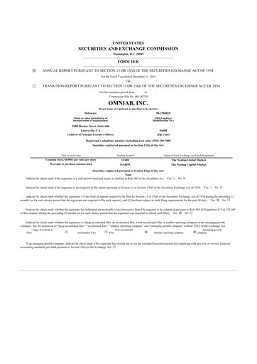 Vorschaubild OmniAb 10-K Jahresbericht 2024