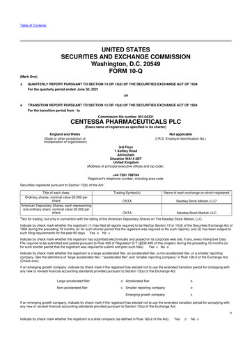Thumbnail Centessa Pharmaceuticals 10-Q Quarterly Report FY2021 