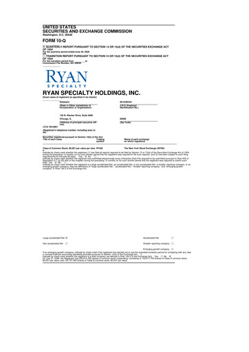 Thumbnail Ryan Specialty 10-Q Quarterly Report FY2026 