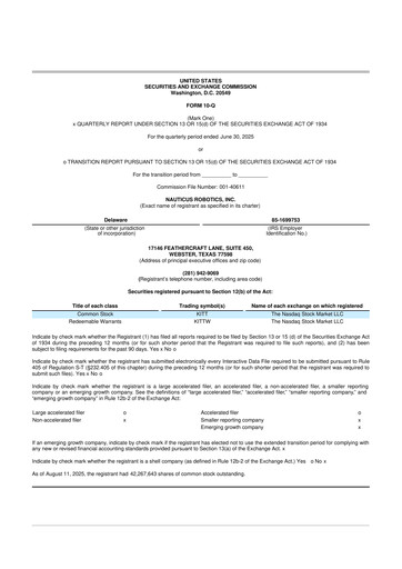 Thumbnail Nauticus Robotics 10-Q Quarterly Report FY2025 