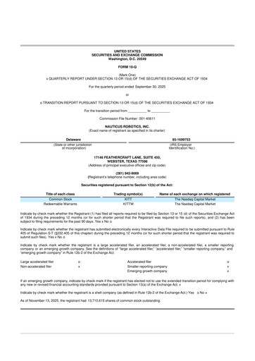 Thumbnail Nauticus Robotics 10-Q Quarterly Report FY2025 