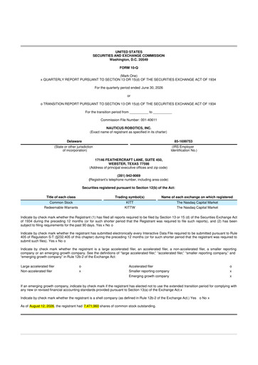 Thumbnail Nauticus Robotics 10-Q Quarterly Report FY2026 