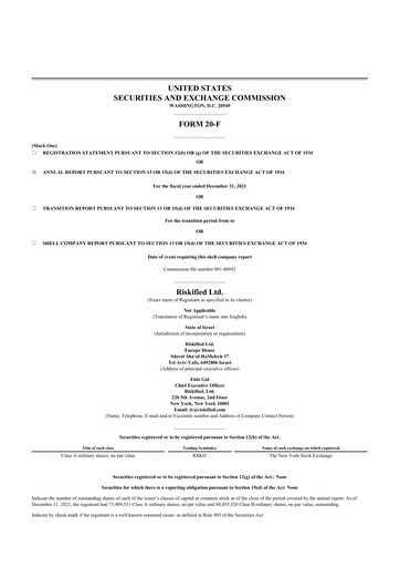 Thumbnail Riskified 20-F Annual Report 2021