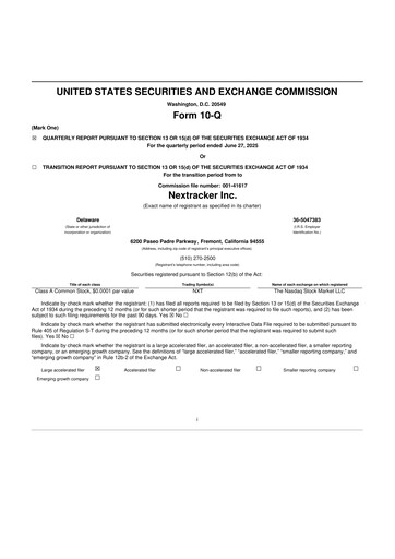 Miniature Nextpower 10-Q Rapport trimestriel 2026 