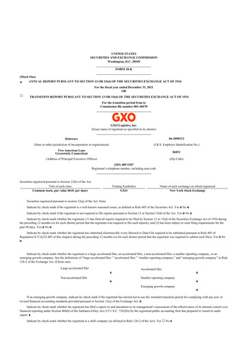 Thumbnail GXO Logistics 10-K Annual Report 2021