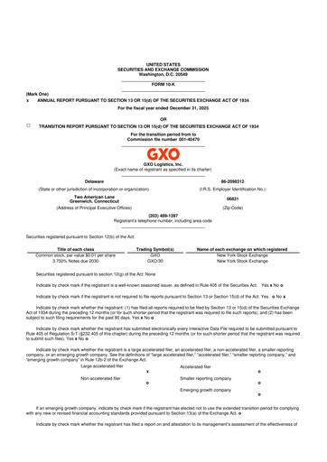 Thumbnail GXO Logistics 10-K Annual Report 2025
