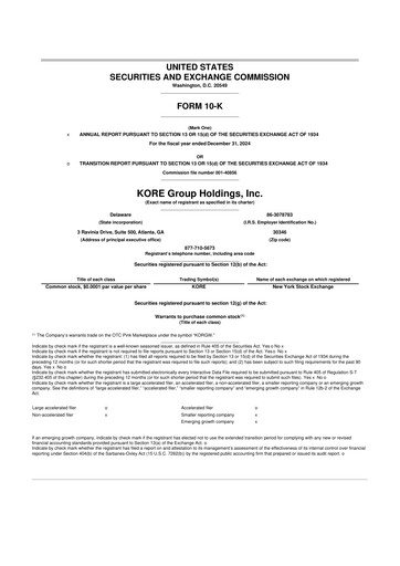 Thumbnail KORE Group 10-K Annual Report 2024