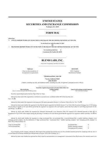 Thumbnail Blend Labs 10-K Annual Report 2024