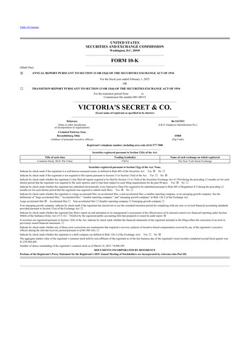 Thumbnail Victoria's Secret & Co 10-K Annual Report 2024