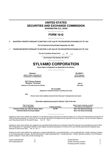 Thumbnail Sylvamo 10-Q Quarterly Report FY2022 