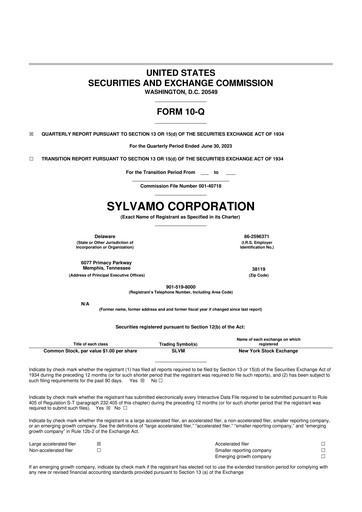 Thumbnail Sylvamo 10-Q Quarterly Report FY2023 