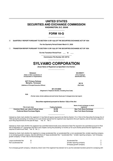 Vorschaubild Sylvamo 10-Q Quartalsbericht  