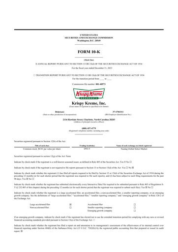Thumbnail Krispy Kreme
 10-K Annual Report 2023
