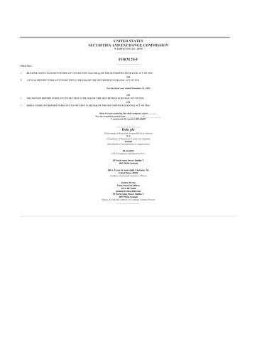 Thumbnail Dole PLC 20-F Annual Report 2024