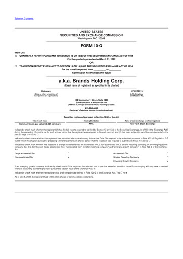 Thumbnail a.k.a. Brands 10-Q Quarterly Report FY2022 