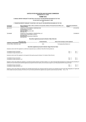 Thumbnail Constellation Energy 10-K Annual Report 2022