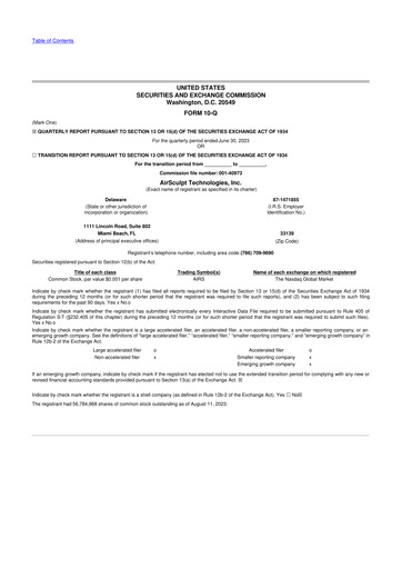 Thumbnail AirSculpt Technologies 10-Q Quarterly Report FY2023 