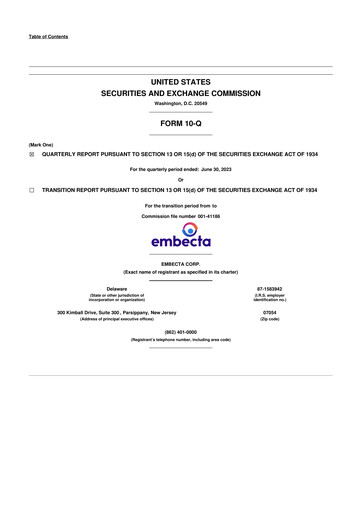 Vorschaubild Embecta 10-Q Quartalsbericht 2023 