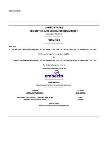 Vorschaubild Embecta 10-Q Quartalsbericht 2025 