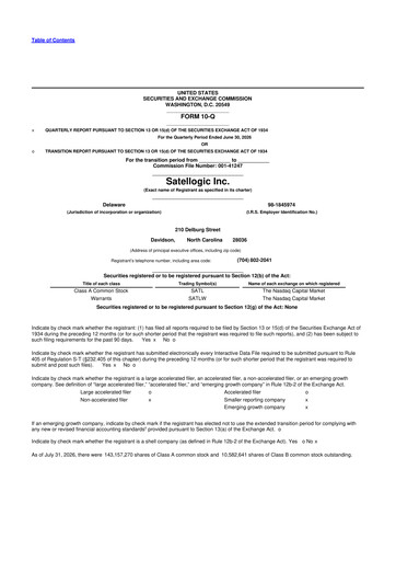 Thumbnail Satellogic 10-Q Quarterly Report FY2026 