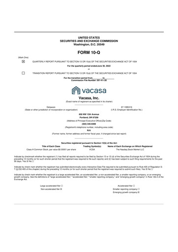 Thumbnail Vacasa 10-Q Quarterly Report FY2022 