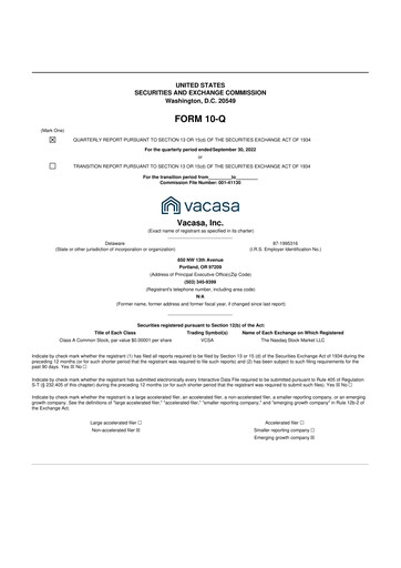 Thumbnail Vacasa 10-Q Quarterly Report FY2022 