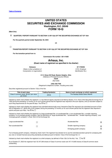 Vorschaubild Arhaus 10-Q Quartalsbericht 2023 