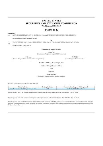 Thumbnail Arhaus 10-K Annual Report 2024