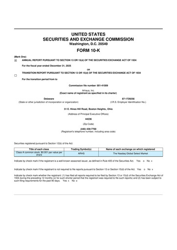 Vorschaubild Arhaus 10-K Jahresbericht 2025