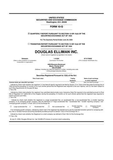 Thumbnail Douglas Elliman 10-Q Quarterly Report FY2026 