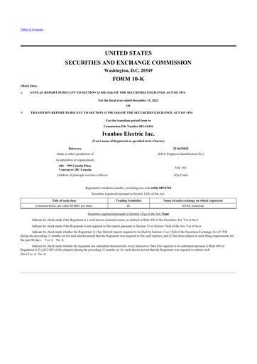 Thumbnail Ivanhoe Electric 10-K Annual Report 2022