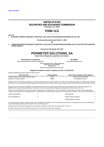 Thumbnail Perimeter Solutions 10-Q Quarterly Report FY2023 