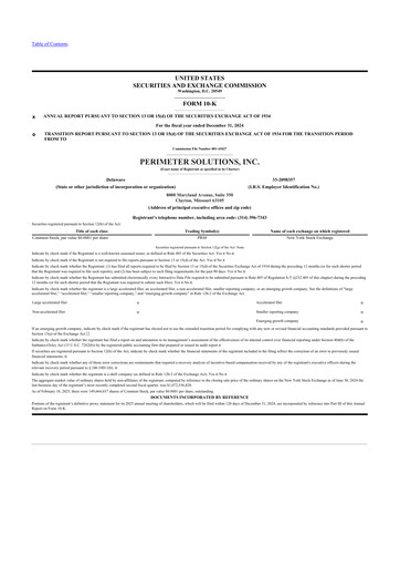 Thumbnail Perimeter Solutions 10-K Annual Report 2024