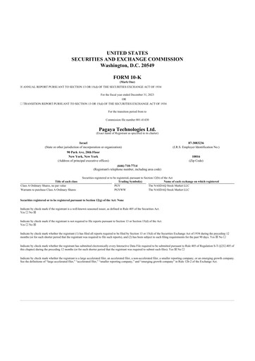 Vorschaubild Pagaya Technologies 10-K Jahresbericht 2023