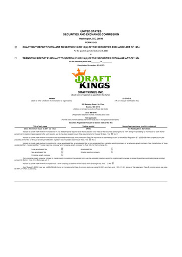 Thumbnail DraftKings 10-Q Quarterly Report FY2026 