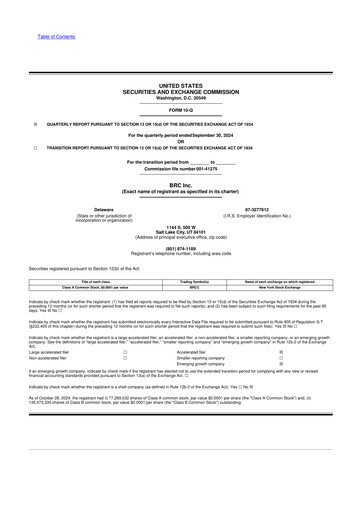 Thumbnail Black Rifle Coffee Company (BRCC) 10-Q Quarterly Report FY2024 