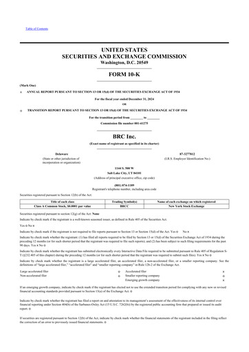 Thumbnail Black Rifle Coffee Company (BRCC) 10-K Annual Report 2024