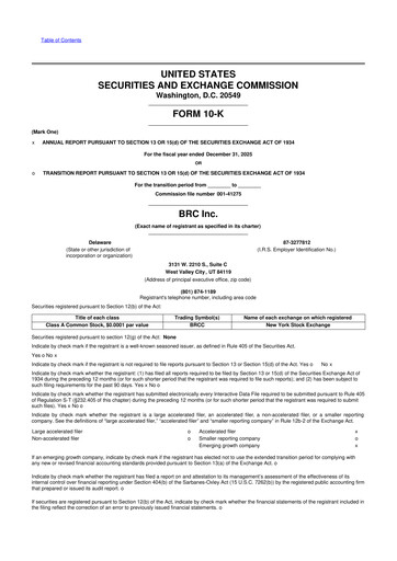 Thumbnail Black Rifle Coffee Company (BRCC) 10-K Annual Report 2025