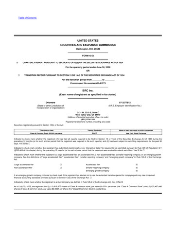Thumbnail Black Rifle Coffee Company (BRCC) 10-Q Quarterly Report FY2026 