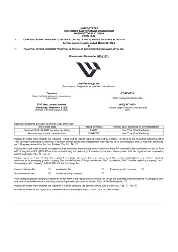 Vorschaubild LiveWire Group 10-Q Quartalsbericht 2024 