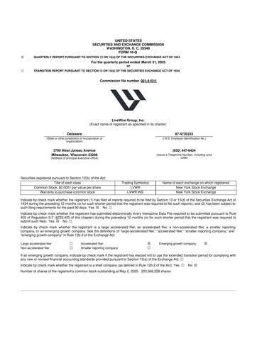 Vorschaubild LiveWire Group 10-Q Quartalsbericht 2025 