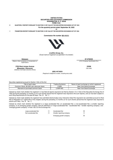 Vorschaubild LiveWire Group 10-Q Quartalsbericht 2025 