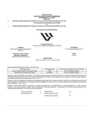 Thumbnail LiveWire Group 10-Q Quarterly Report FY2026 