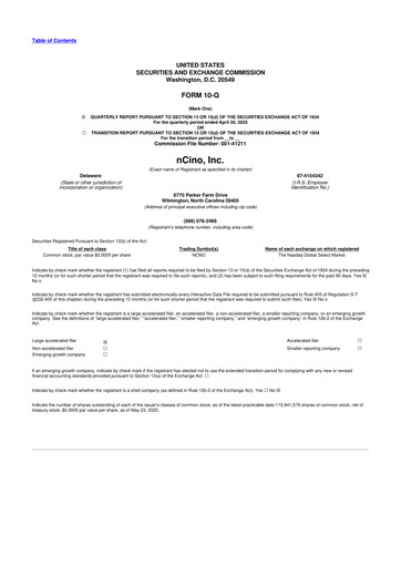 Thumbnail nCino 10-Q Quarterly Report FY2026 