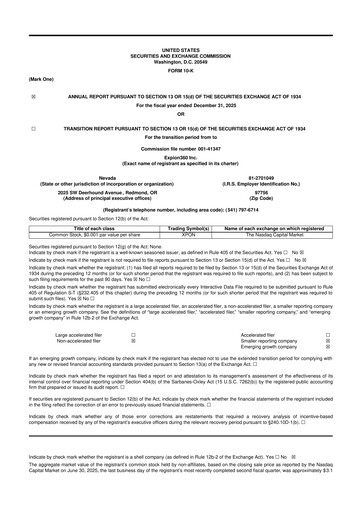 Thumbnail Expion360 10-K Annual Report 2025