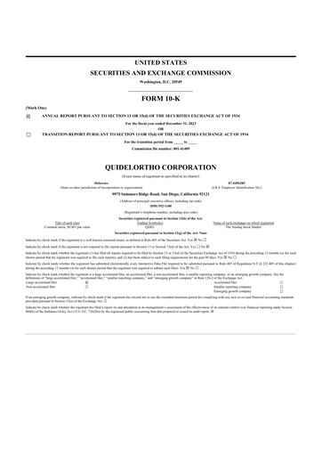 Thumbnail QuidelOrtho 10-K Annual Report 2023