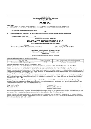 Thumbnail Mineralys Therapeutics 10-K Annual Report 2025
