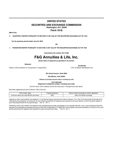 Thumbnail F&G Annuities & Life, Inc. 10-Q Quarterly Report FY2023 