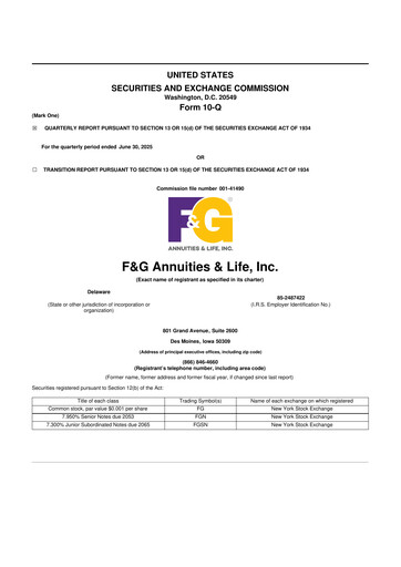 Thumbnail F&G Annuities & Life, Inc. 10-Q Quarterly Report FY2025 