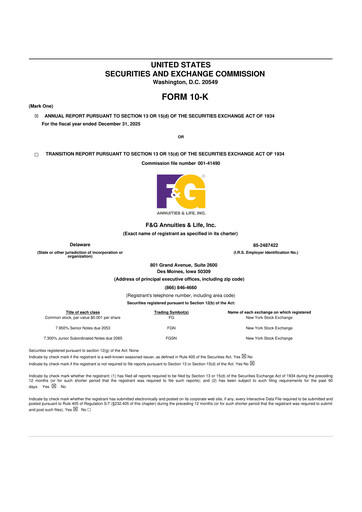 Thumbnail F&G Annuities & Life, Inc. 10-K Annual Report 2025